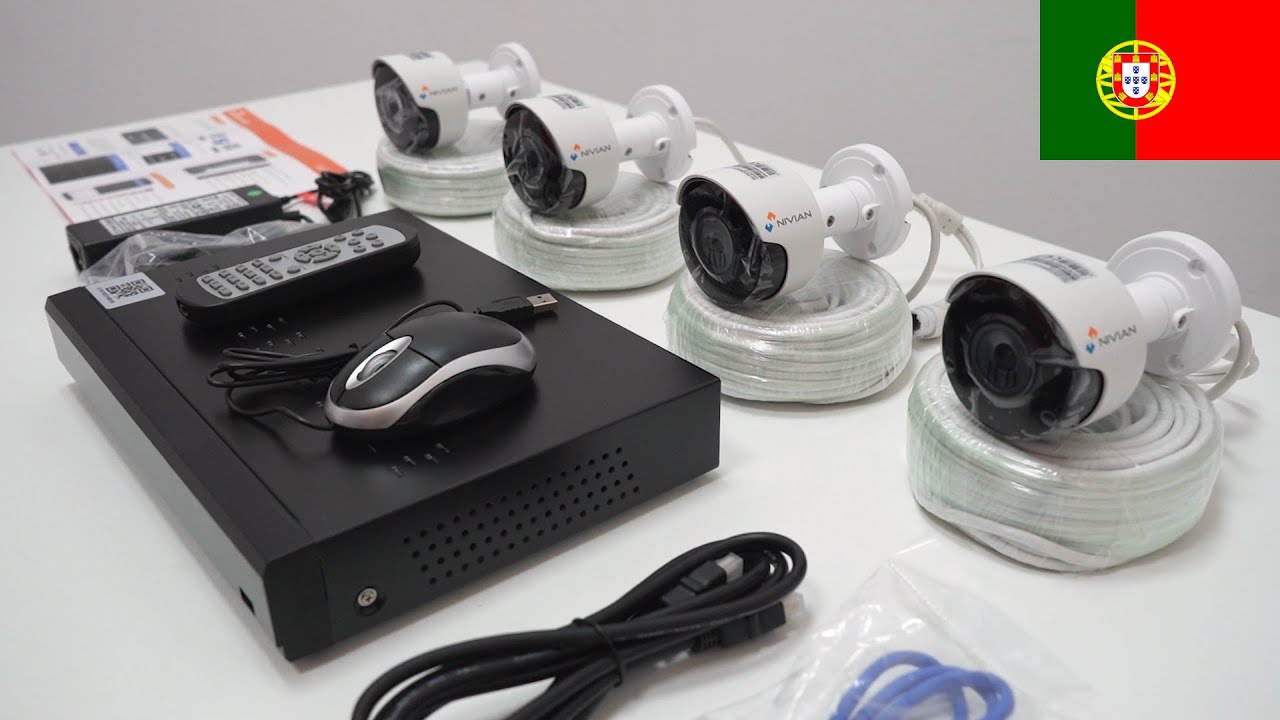 Kit de Videovigilância IP PoE da Nivian | Unboxing e Instalação Rápida