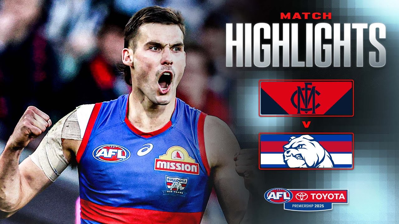 Melbourne v Western Bulldogs Highlights | Round 22, 2025 | AFL