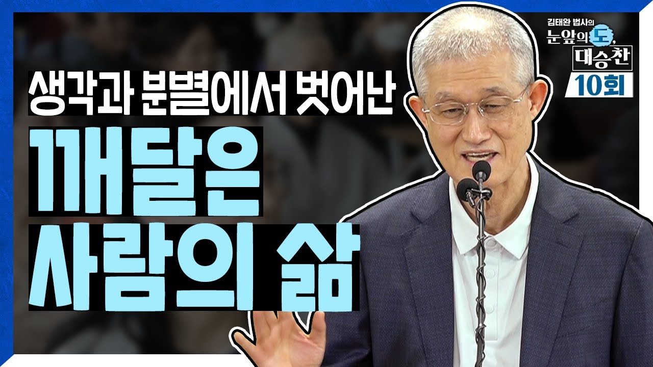 생각과 분별에서 벗어난 깨달은 사람의 삶 | 김태완 법사의 눈앞의 도, 대승찬 10화