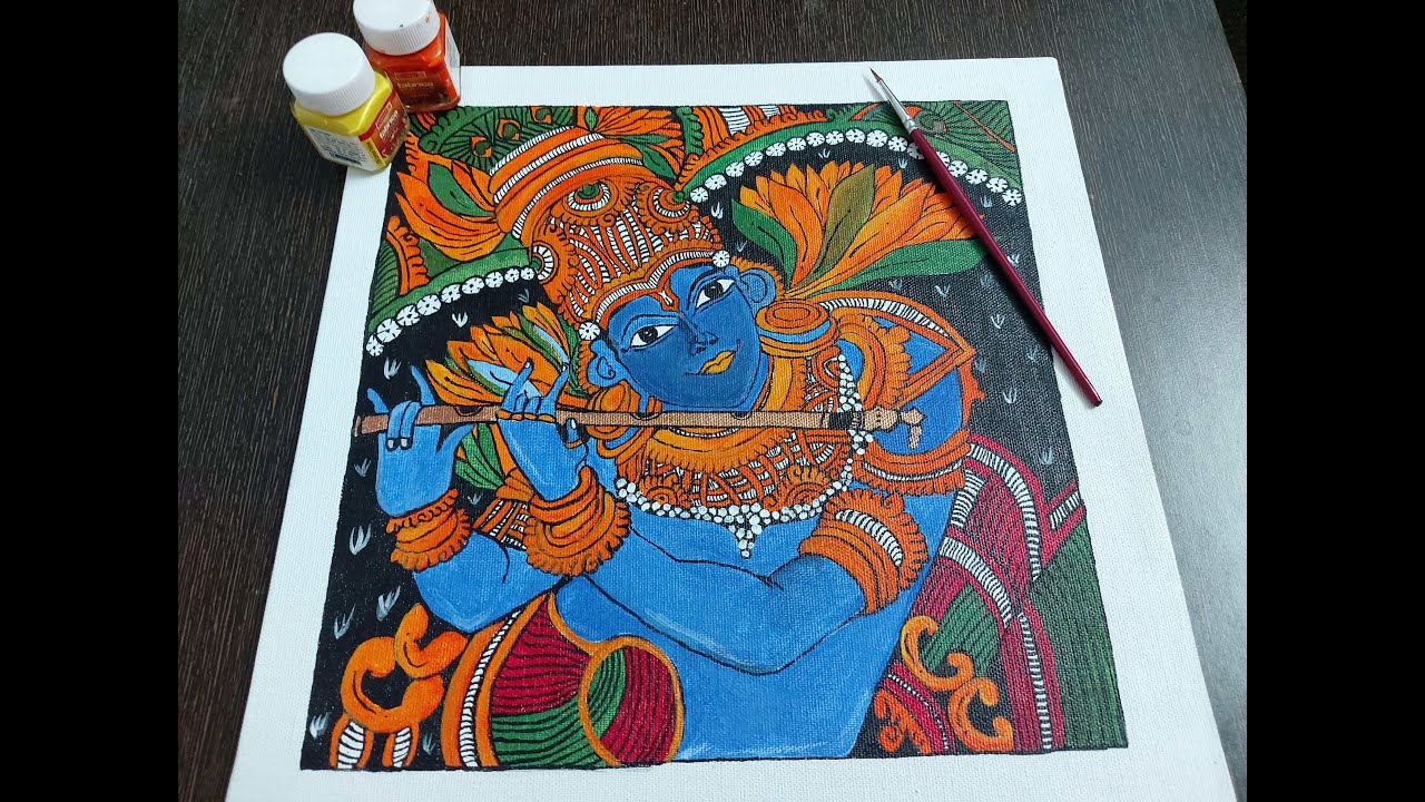 Krishna Mural art
