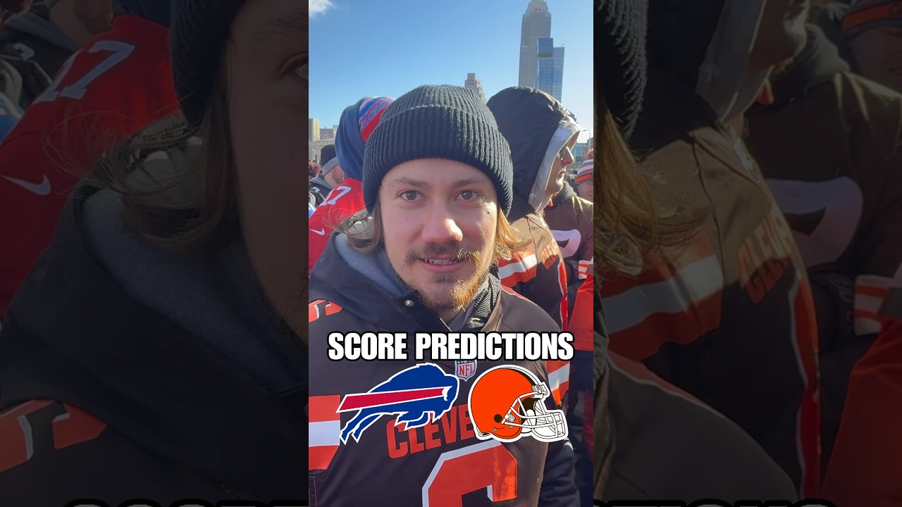 Cleveland Browns fans SCORE PREDICTIONS vs Buffalo Bills in Week 16! #bills #browns #nfl #shorts