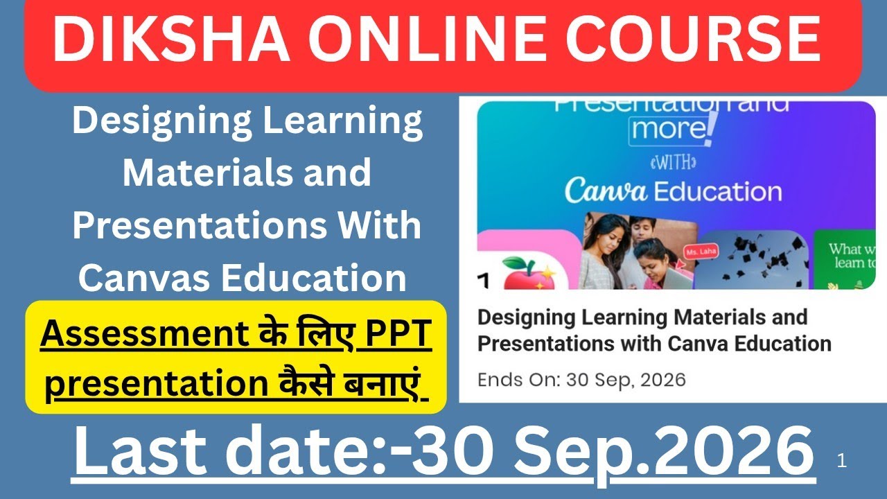 #cpdcourse ||Designing Learning Materials and Presentations With Canvas Education course ka ppt