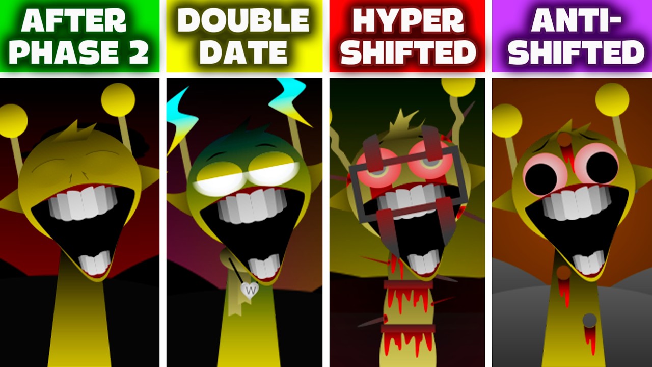 Sprunki HYPER SHIFTED, DOUBLE DATE, ANTI-SHIFTED But Everyone Is REPEAT After PHASE 2