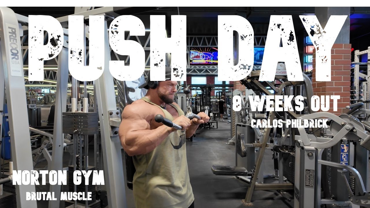CRAZY OLD SCHOOL GYM KIT | PUSH SESSION | 8 WEEKS OUT | PRO SHOW | PREP