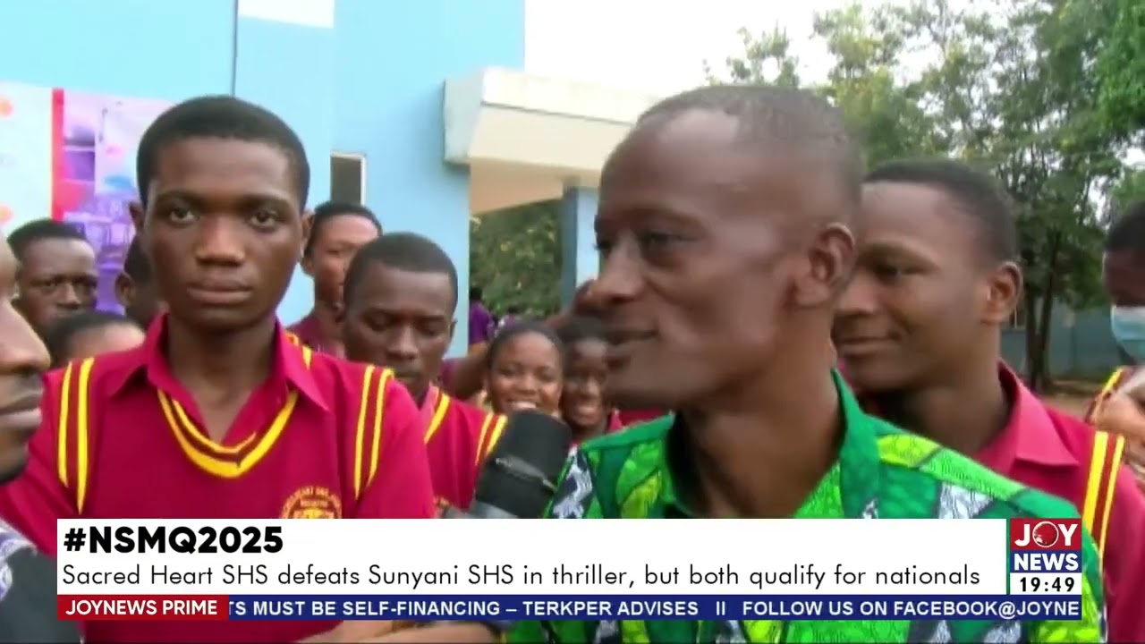 #NSMQ2025: Sacred Heart SHS defeats Sunyani SHS in thriller, but both qualify for nationals.