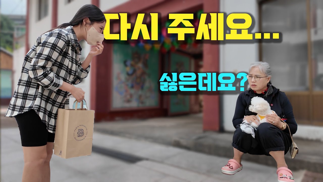 강아지 입양 받았는데 하루만에 돌려 달라고 찾아 온 여자