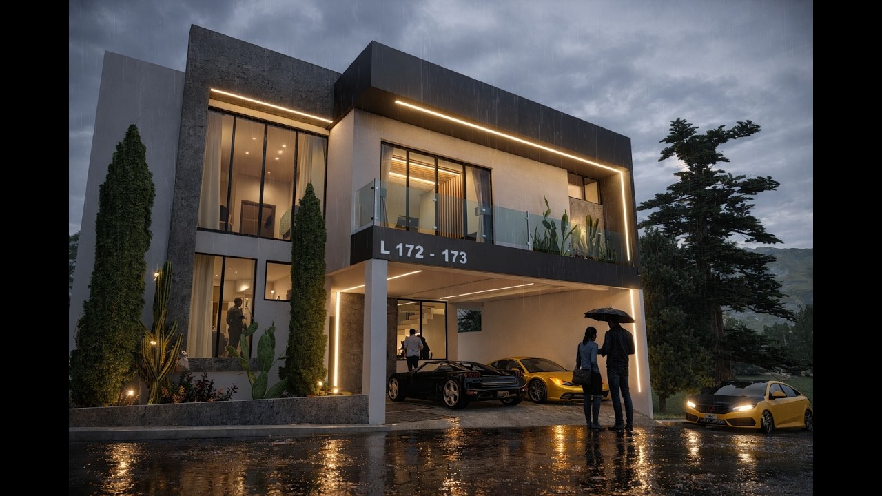 Proyecto: Vivienda Minimalista 12 X 15 Metros. (Diseño arquitectónico + Planos constructivos)