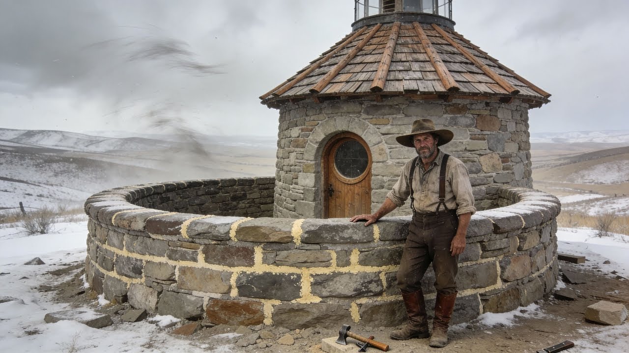 Los vecinos se rieron cuando construyó una casa redonda de piedra… hasta que el viento no pudo...