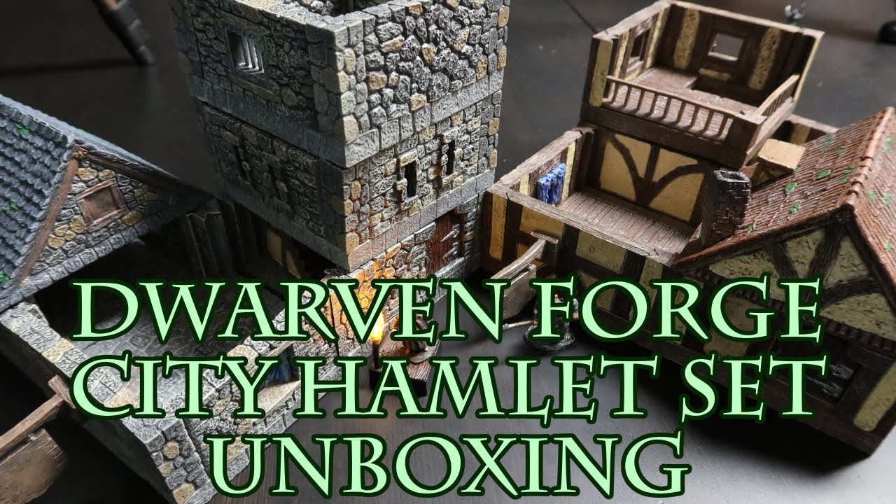 Dwarven Forge City Hamlet Set Unboxing
