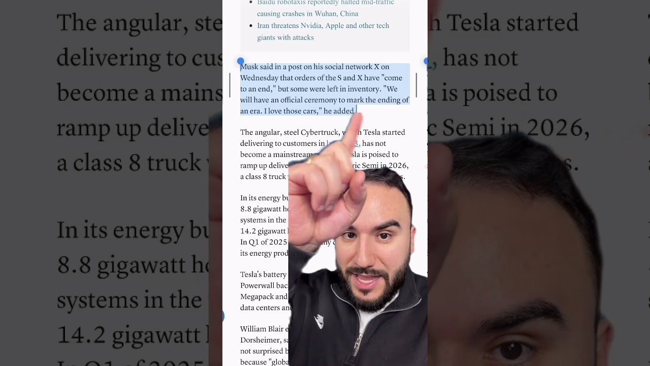 Акции Tesla резко падают! Снова не выполнены поставки!🚨
