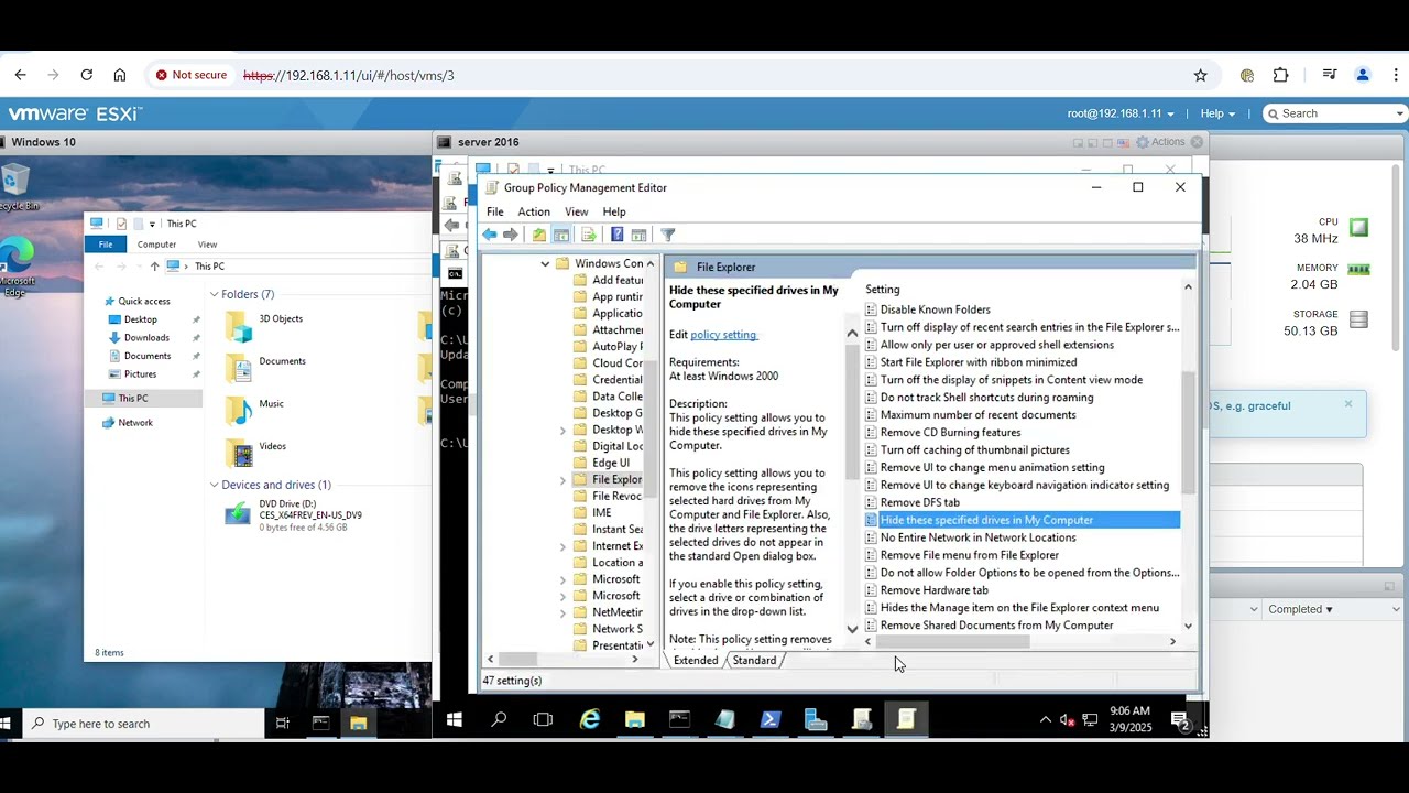 How to hide drive c from group policy and registry  in windows 10 and 11