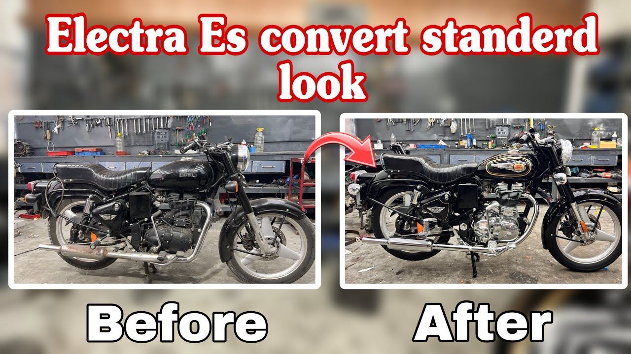 Electra (ES) bullet x  convert in standerd look 🤩🙏❤️✅Standerd lover ❤️ka spl. Video #royalenfield