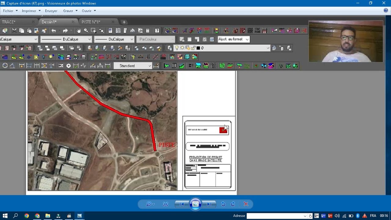 dessin situation de projet dans maps  sons autocad maps et sons google earth
