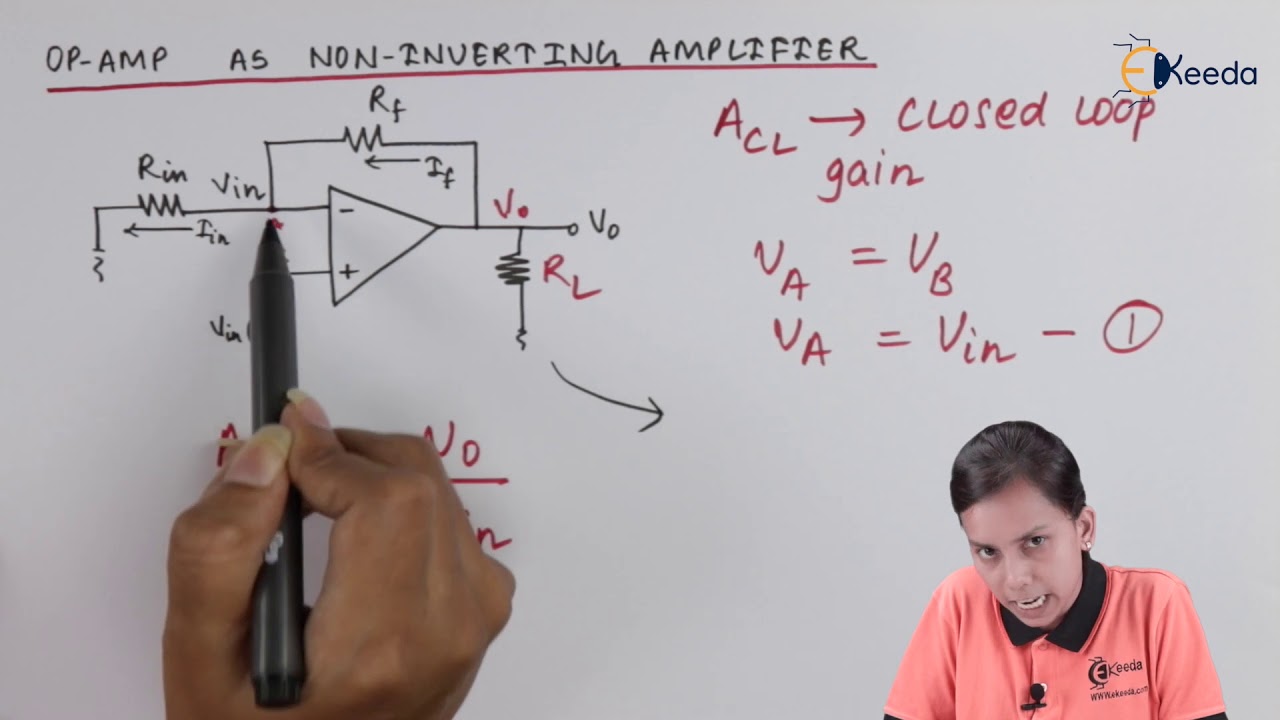 OPAmp as an Non Inverting Amplifier - Operational Amplifiers - Application of Electronics