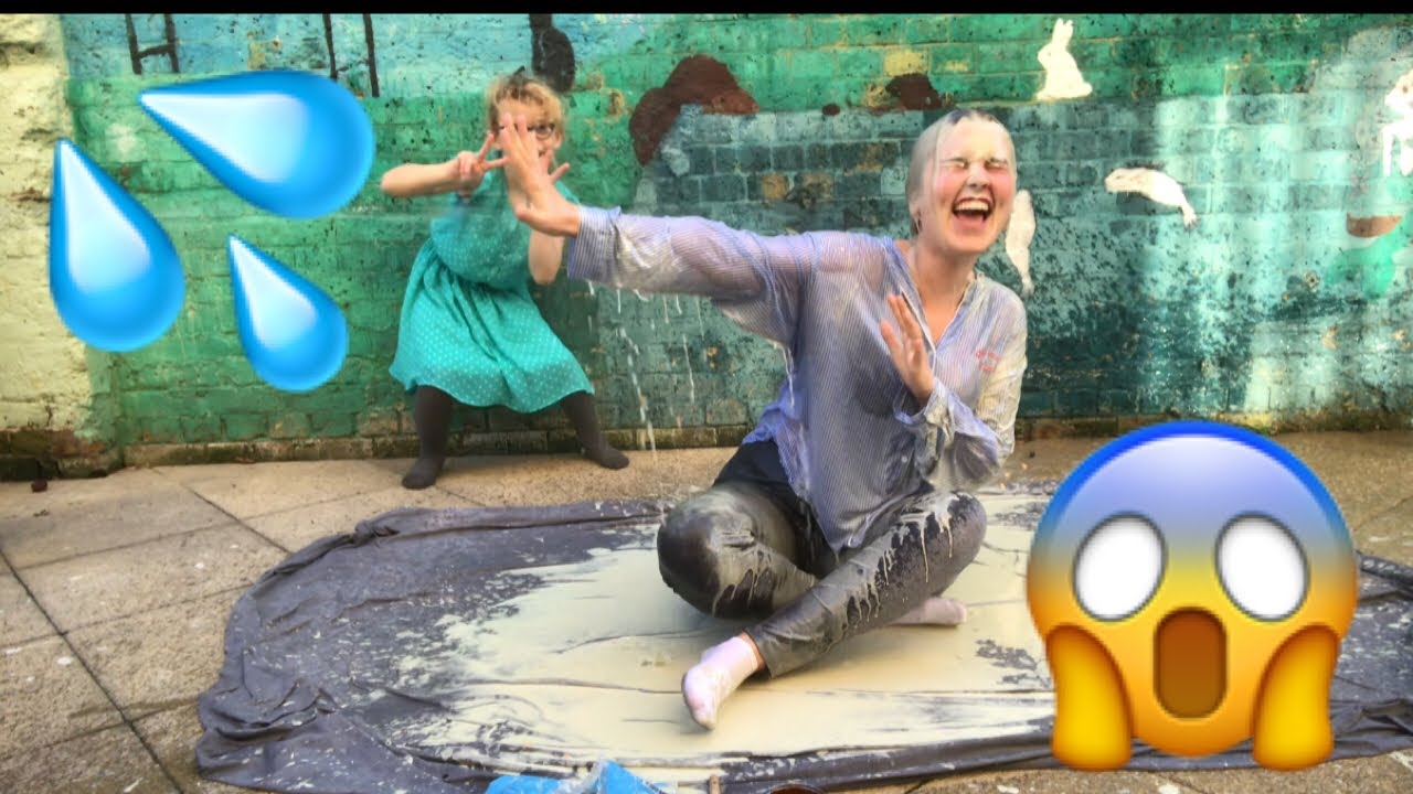 singing Baby Shark Whilst Being Slimed ,, WE HAD AN INTRUDER