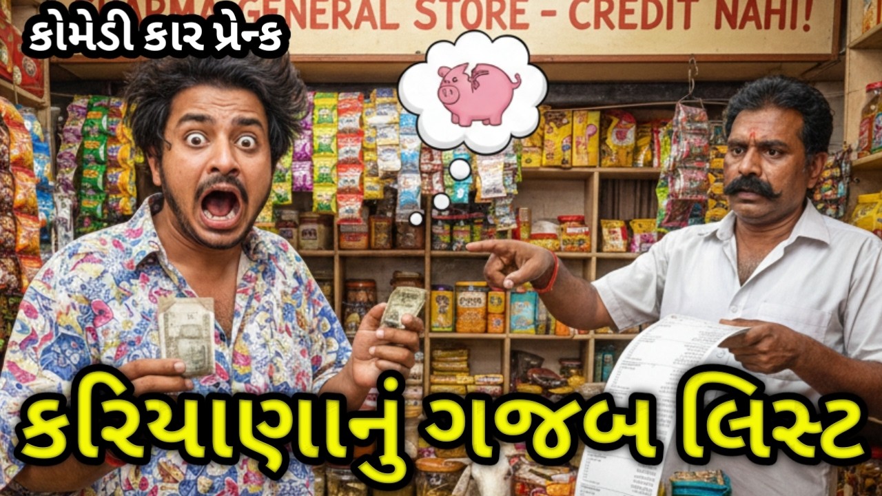 કરિયાણા નું લિસ્ટ🤣 Kariyana nu list 😂 Funny Prank l comedy prank l fun
