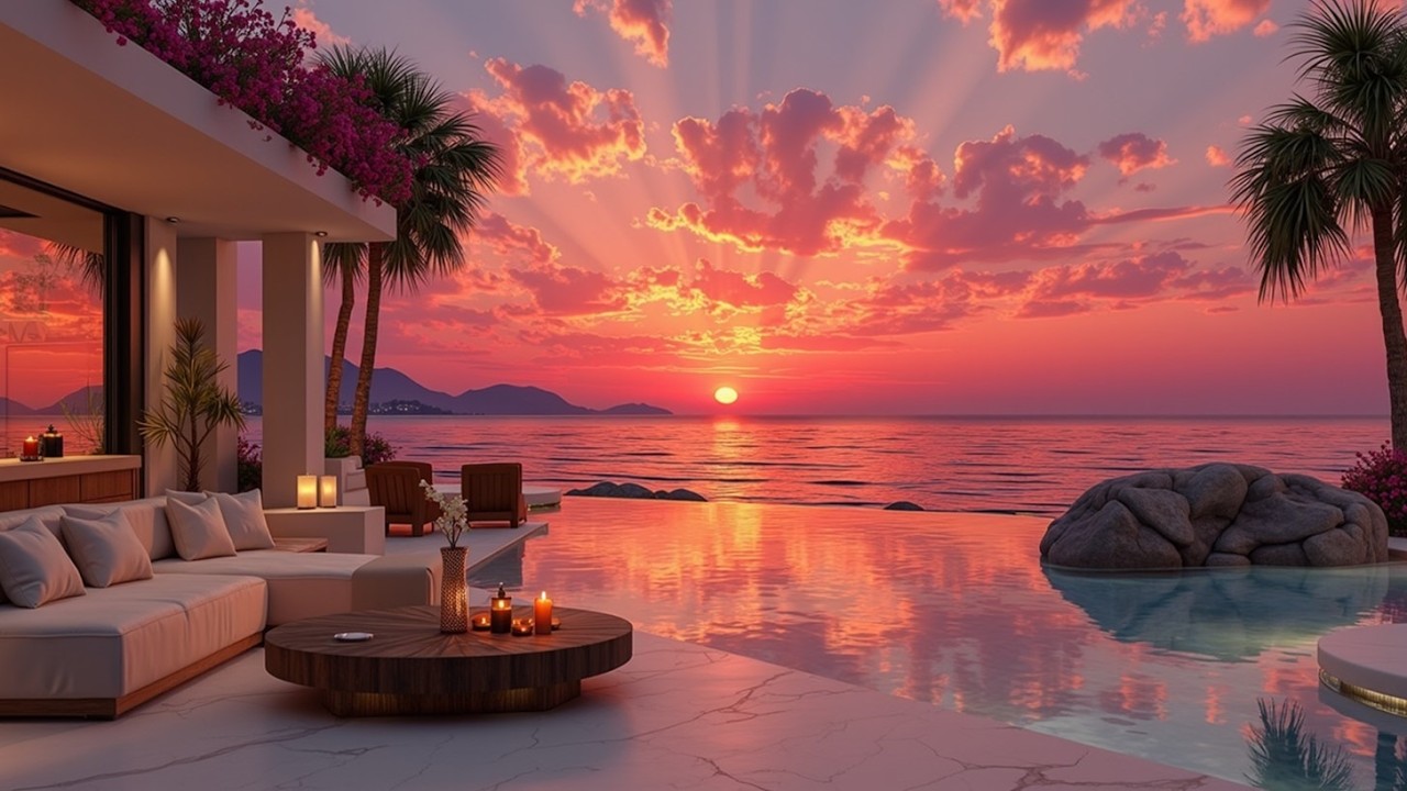 Elegant Bossa Nova Jazz ~ Sunset Bossa Nova Jazz - Sweet Sunset Jazz - Seaside Cafe Jazz Max