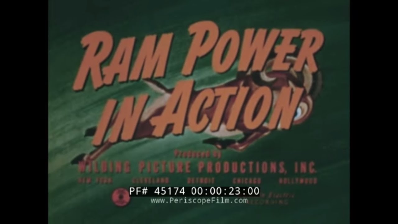 1953 DODGE AUTOMOBILES PROMOTIONAL FILM RAM POWER IN ACTION 45174