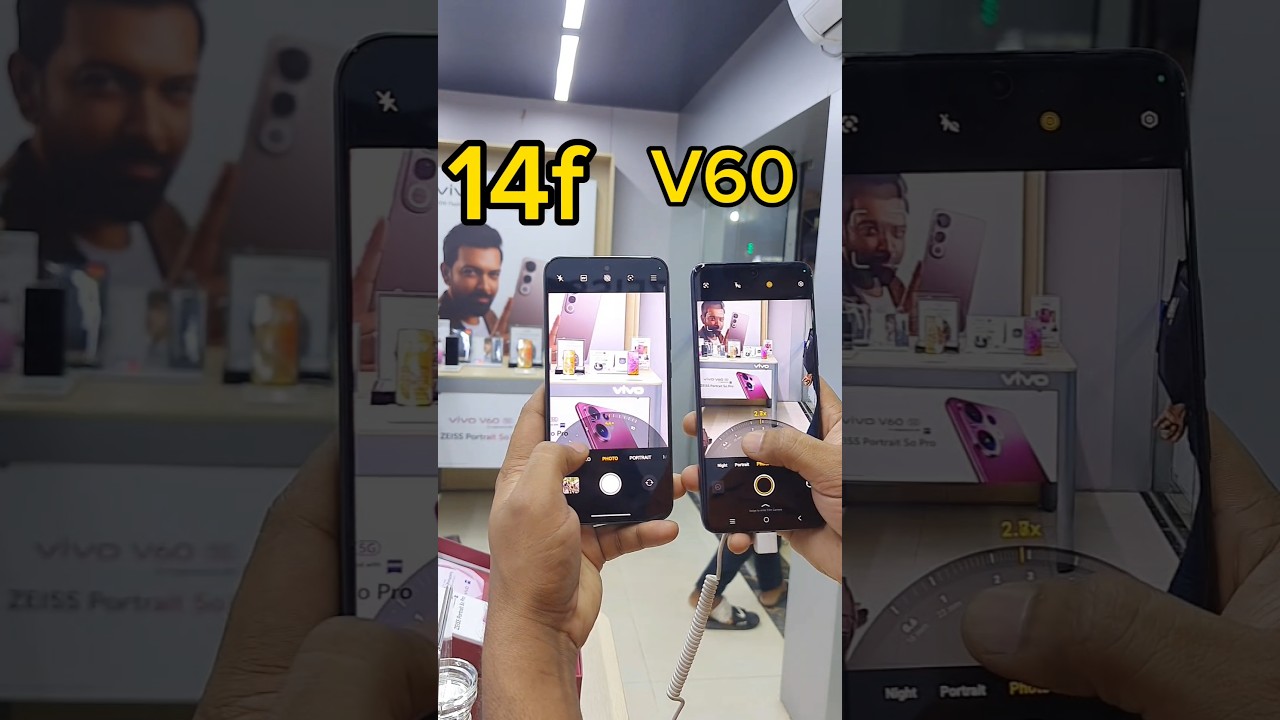 Oppo Reno 14F Vs Vivo V60 Wide Camera Zooming Test