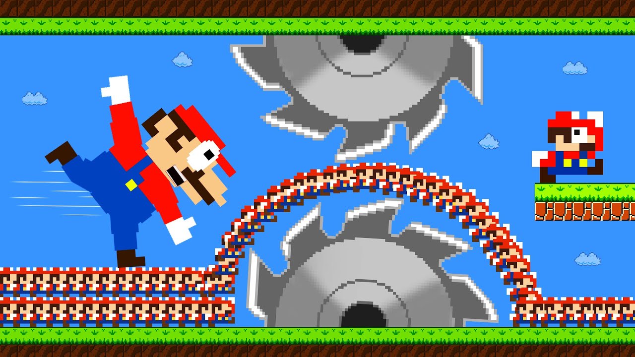Mario's 9999 Tiny Mario March Madness, R.I.P Mario | Game Animation