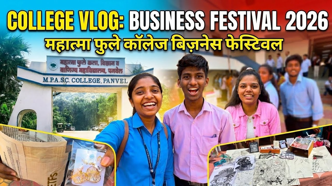 😱 Dekho In Students Ne Kya Kya Becha! Mahatma Phule College Business Festival Vlog 2026!