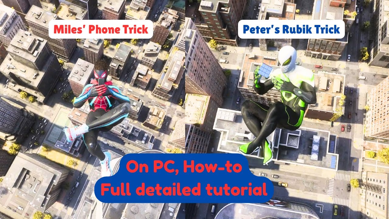How to - On PC Spider-Man 2 | Miles' Phone and Peter's Rubik's Cube trick | Full Detailed Tutorial