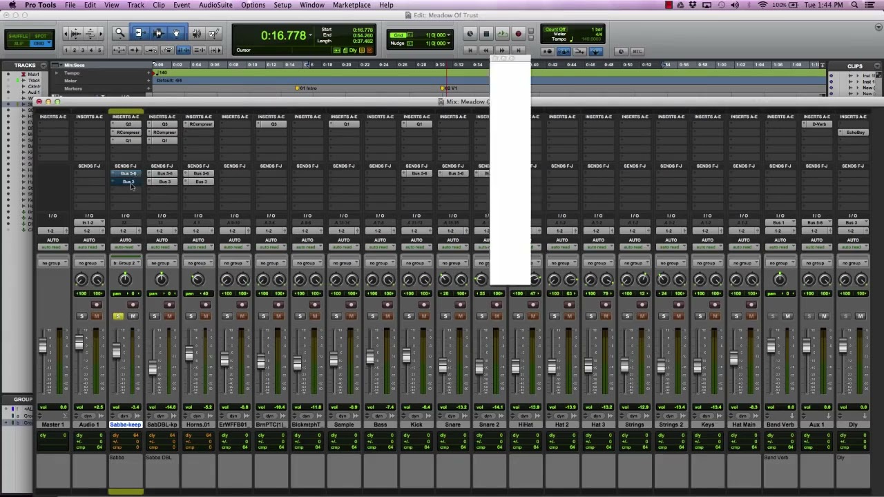 Mixing session at Krystal Clear (DBF STUDIOS) recordings of, Auréli1 a.k.a TIGA's master class !