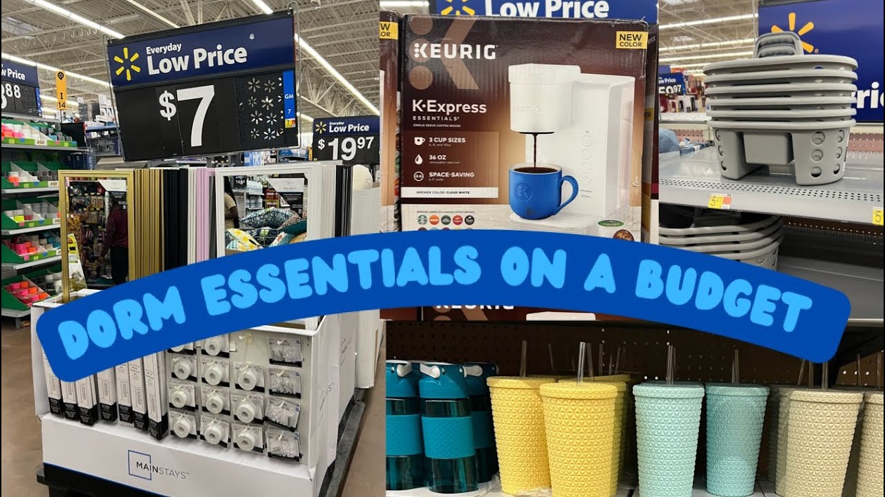 College DORM shopping on a budget at Walmart | BACK TO SCHOOL 2022