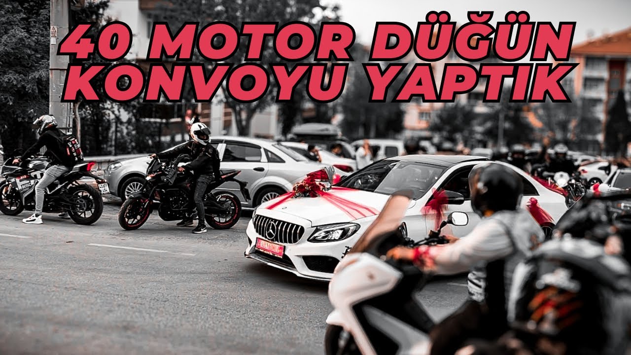 40 MOTOR KONVOY YAPTIK | KÜTAHYA’DA MOTORCU DÜĞÜNÜ | MOTOVLOG