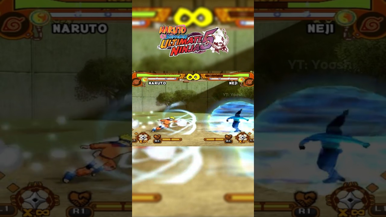 Naruto vs Neji Jutsu Clash - Naruto Shippuden Ultimate Ninja 5