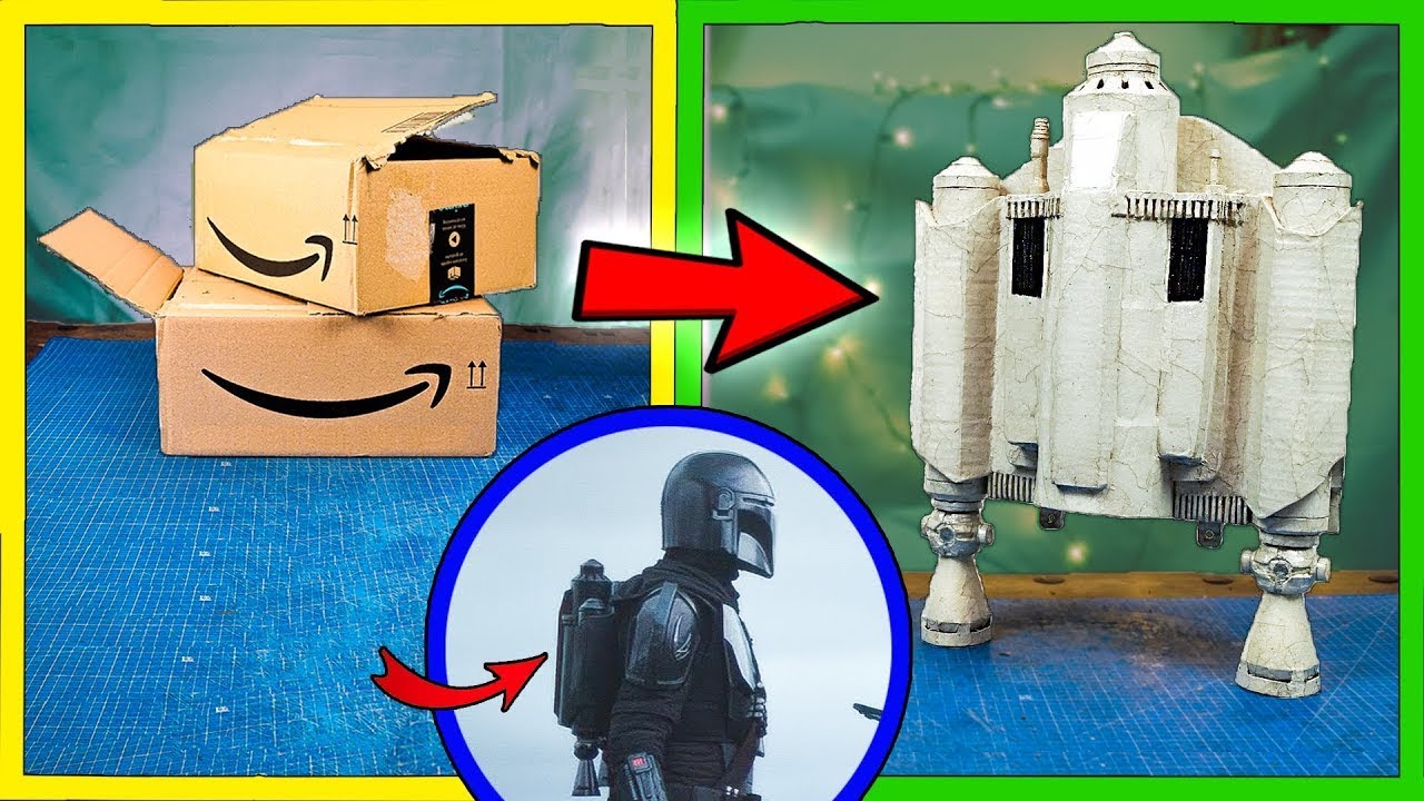 How to make the Mandalorian's Jetpack with CARDBOARD!!