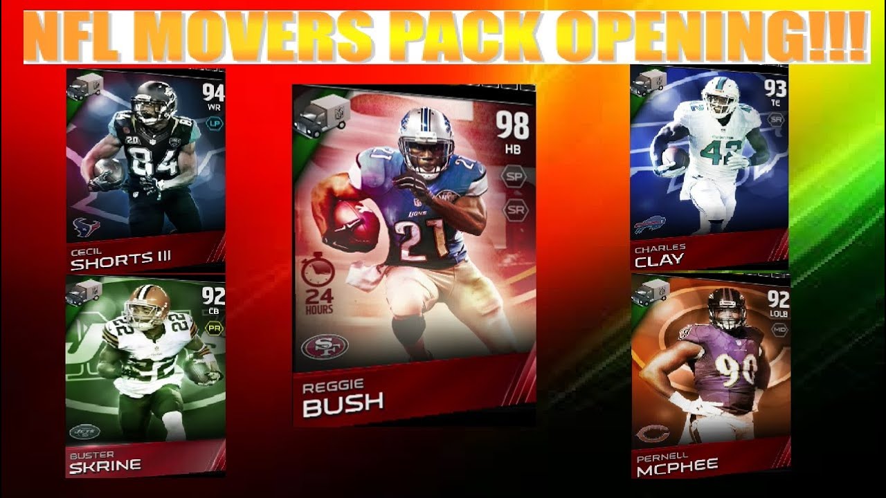 MUT 15- NFL MOVERS PACK OPENING!!!