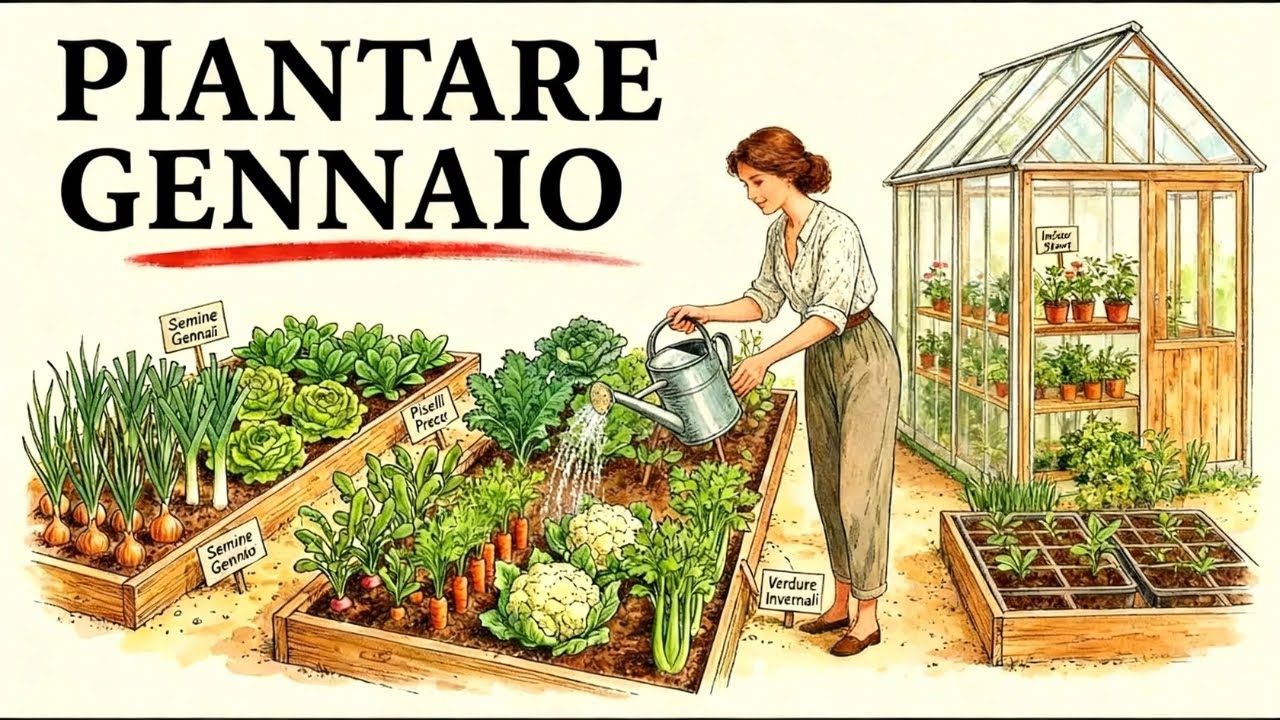 17 colture da piantare a gennaio per avere una dispensa di casa tutto l’anno (segreti dell’orto)