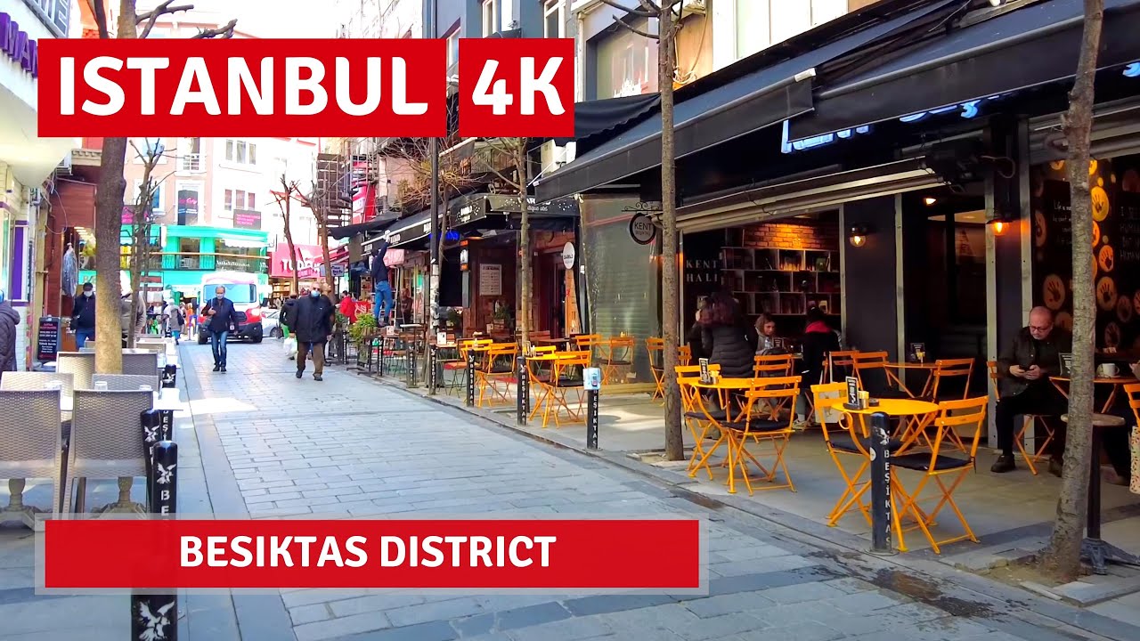 Istanbul 15 Feb 2022 Besiktas Walking Tour|4k UHD 60fps