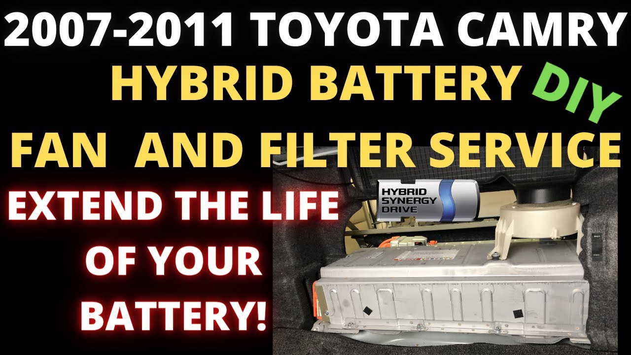 How To replace Hybrid Battery Fan Filter and Fan : 2007-2011 Camry hybrid