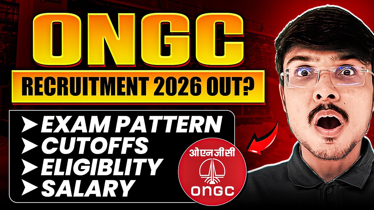 ONGC Recruitment 2026 OUT ? | Exam Pattern, Cutoff, Eligibility & Salary FULL DETAILS