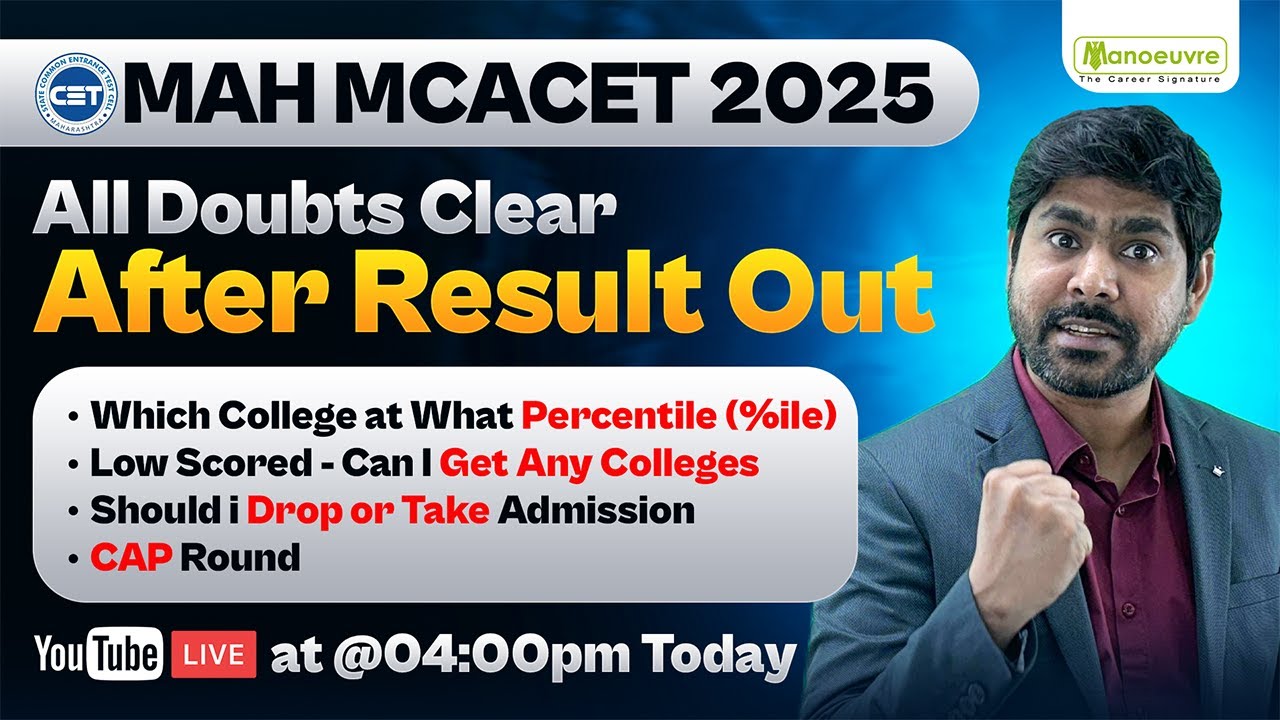 MAH MCA CET 2025 : Result Out! College, Percentile, CAP Round & Admission Doubts Cleared