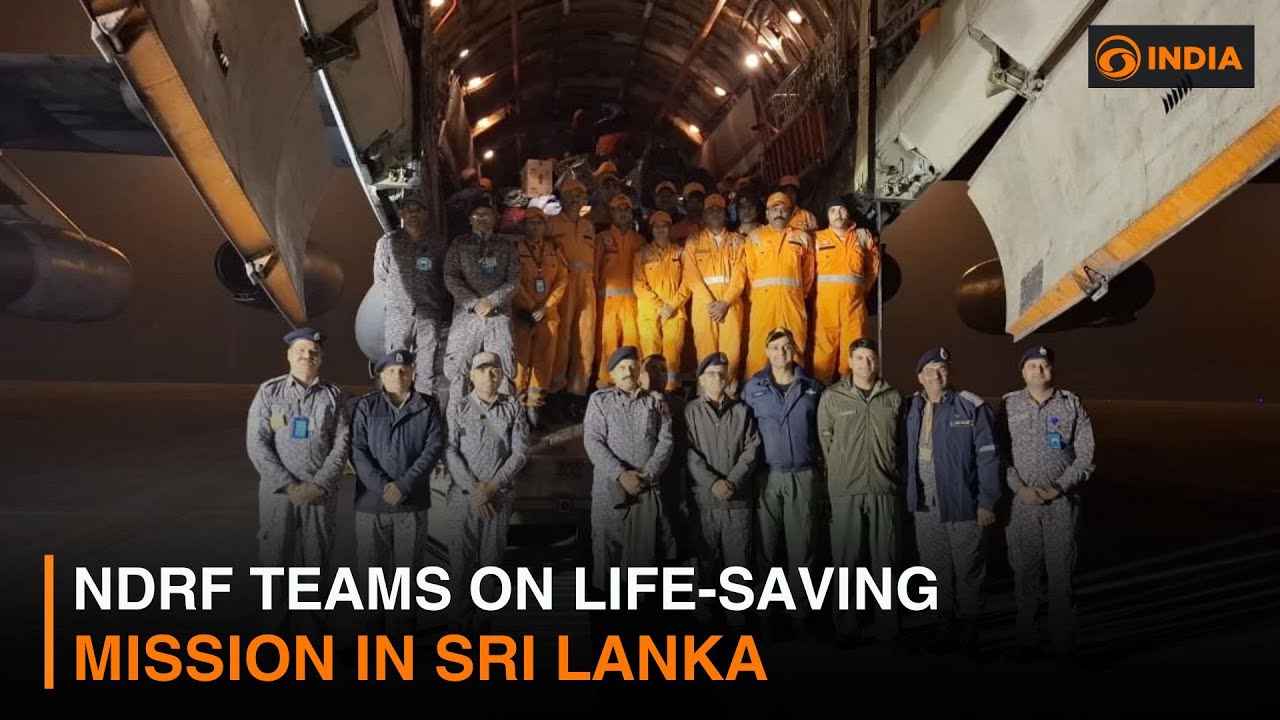 NDRF teams on life-saving mission in Sri Lanka