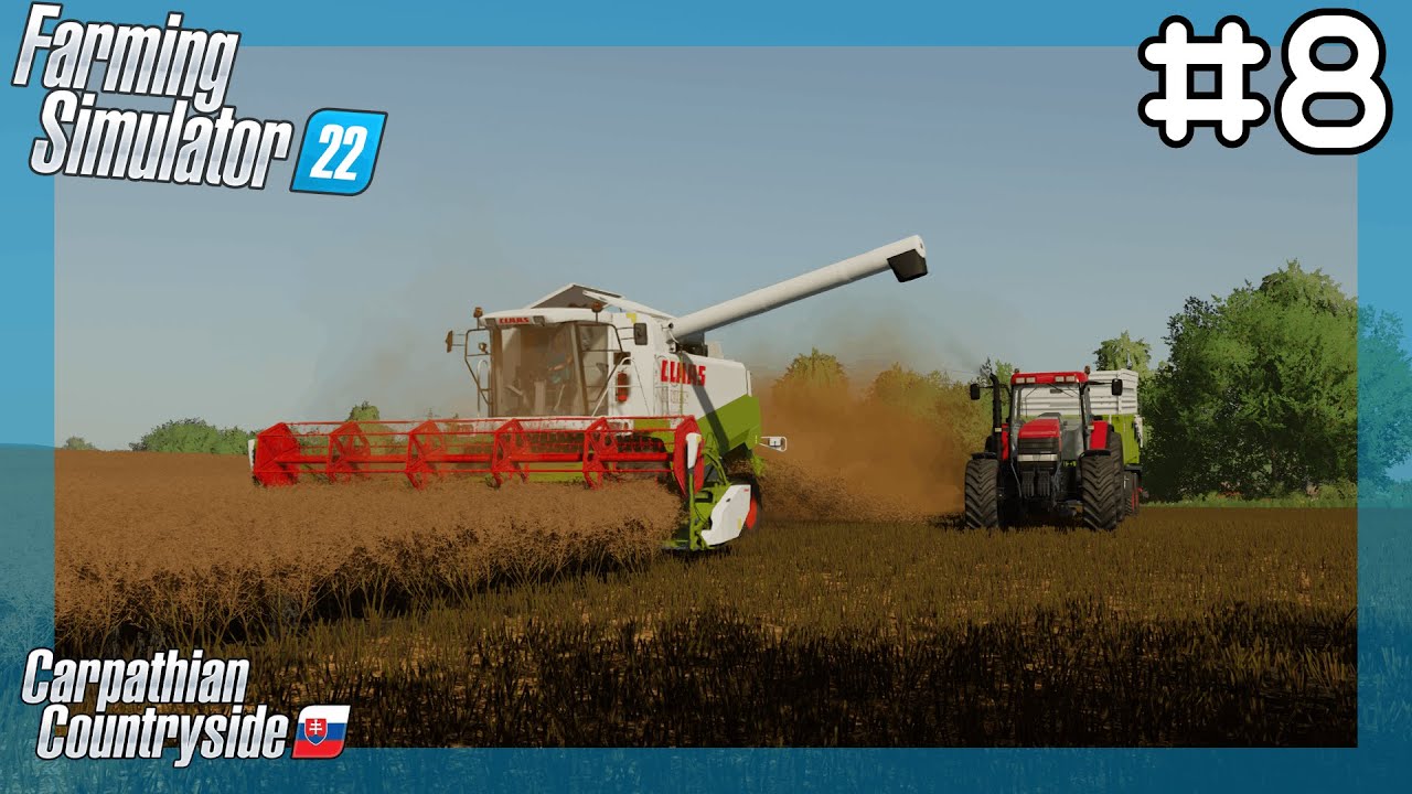 FS 22 Timelapse //🇸🇰 Karpatský venkov  🇸🇰// Druhá sklizeň v plném proudu  #8