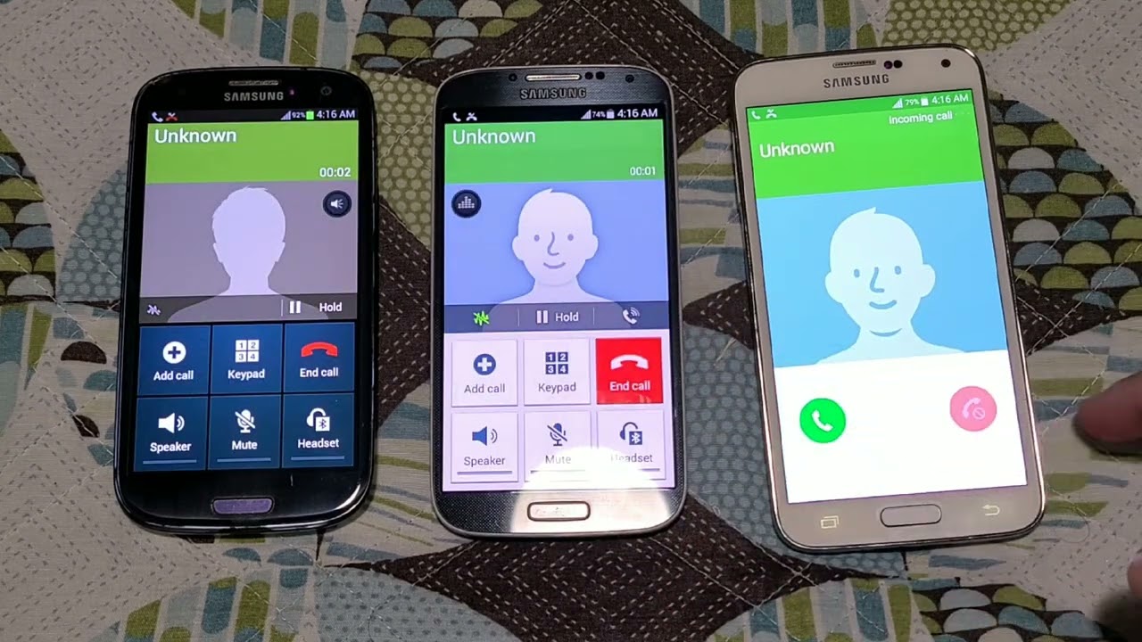 Samsung Galaxy S3, S4 & S5 Incoming call Trio (Christmas Special Edition)