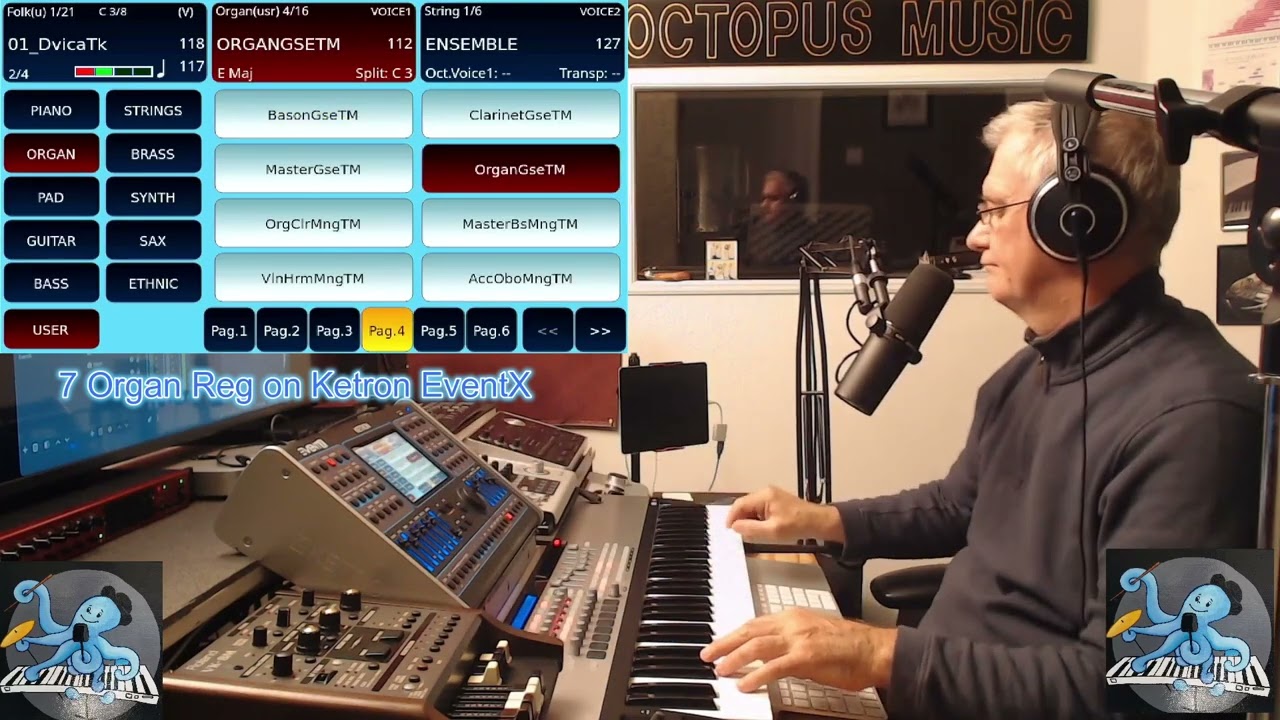 Organ reg of 7 Accordions on Ketron EventX