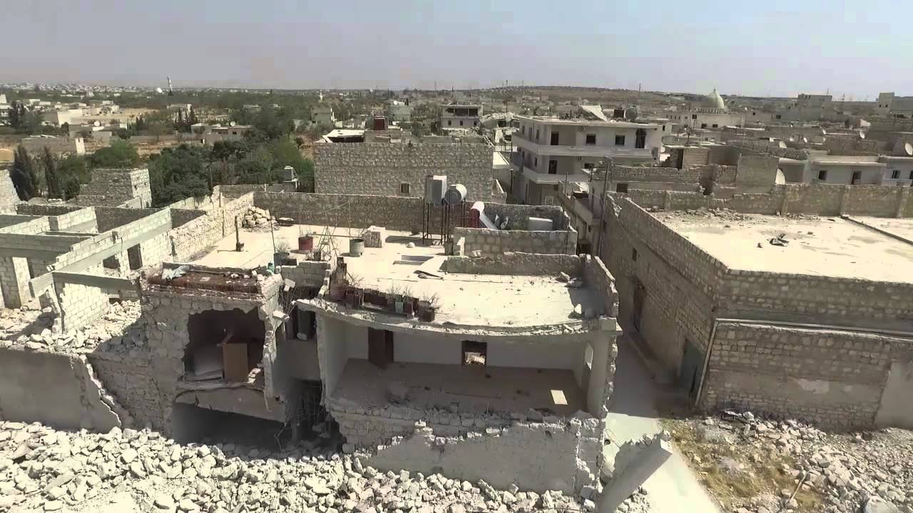 تصوير جوي لمنطقة الشيخ سعيد بحلب ورصد حاجز معمل الإسمنت