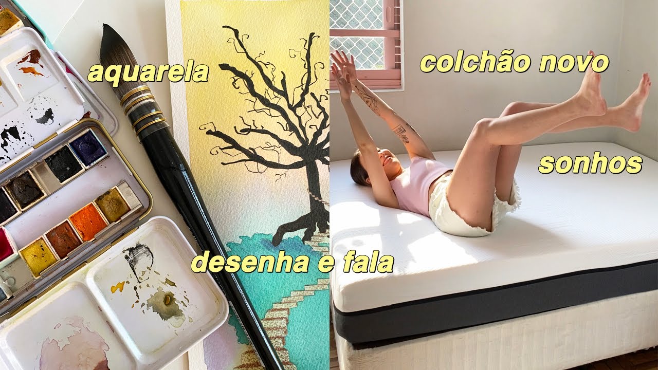 VLOGÃO: colchão novo, desenha e fala, e sonhos!