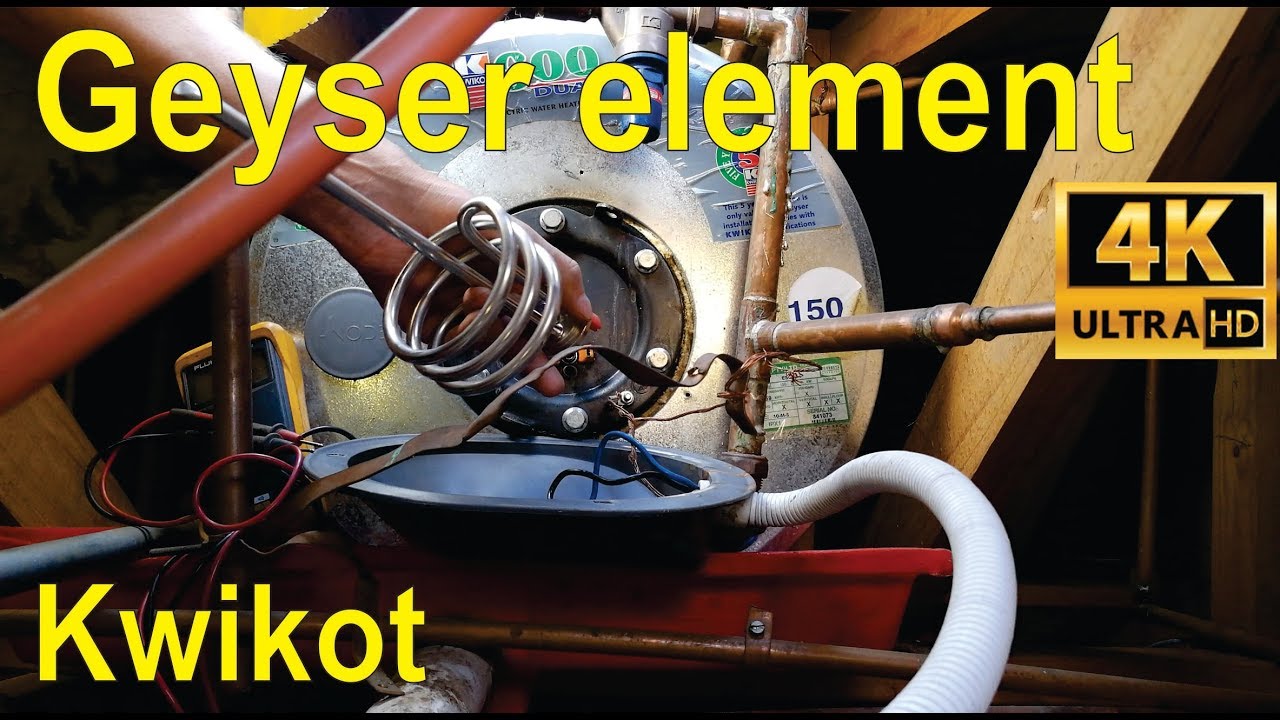 How to change a geyser element and thermostat - step by step explanation (Kwikot)
