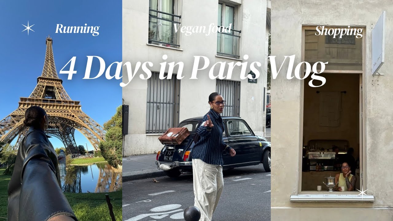 Paris Vlog: Running, Vegan food, & Exploring the city of love ❤︎