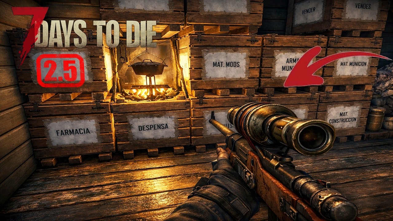 RIFLE DE CAZA DESBLOQUEADO  # 17 ⚠️ DEMENTE SENTIDO SALVAJE ⚠️ # 7 DAYS TO DIE 2.5