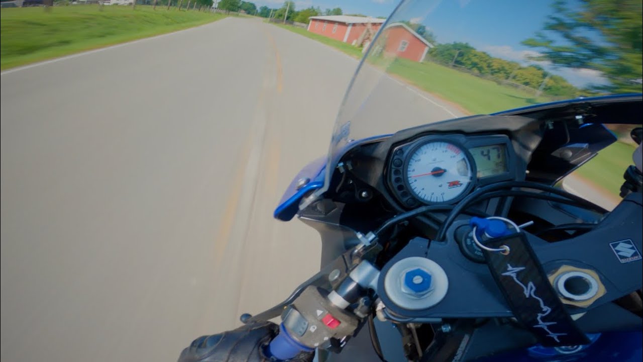Riding my motorcycle on twisty backroads!
