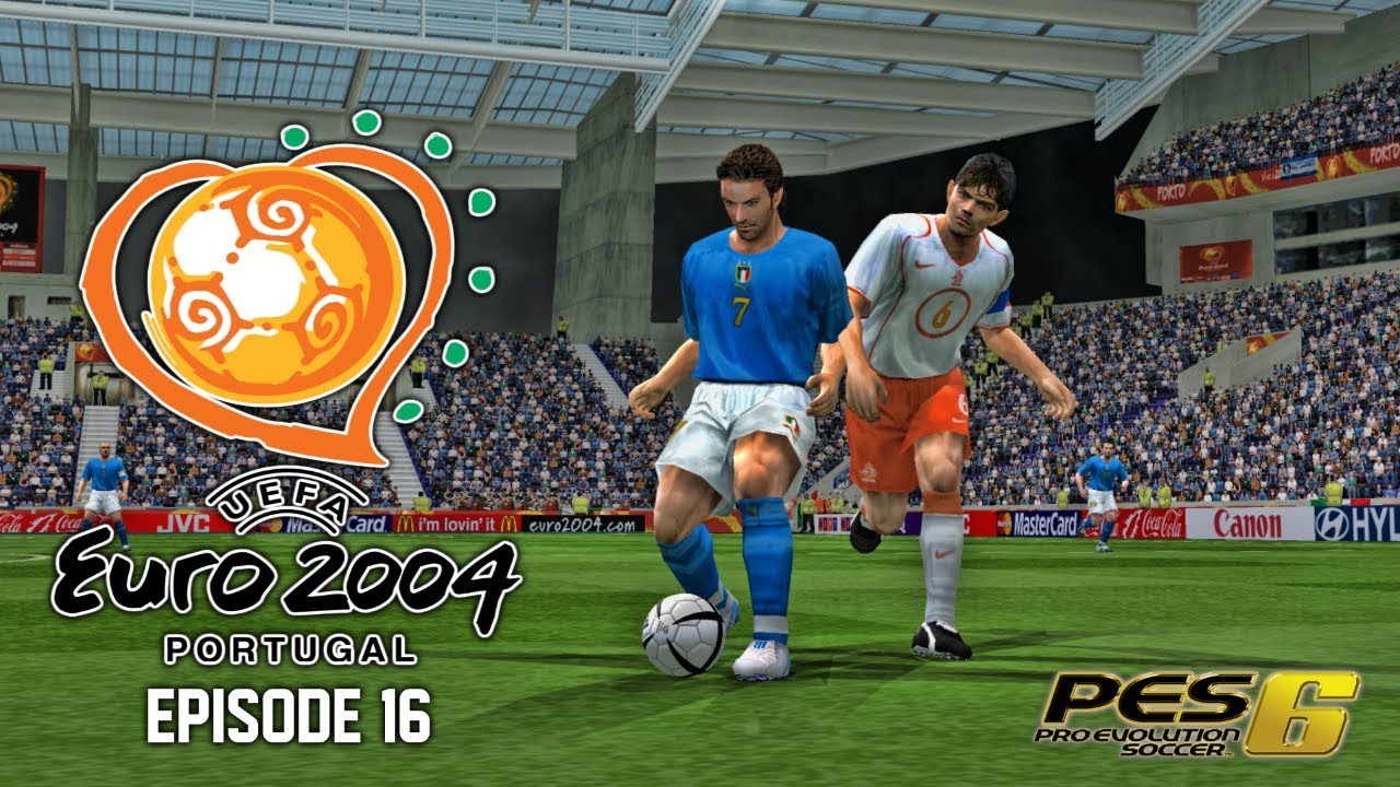PES 6 - EURO 2004 EP16: Quarter Final 02 - THE NETHERLANDS v ITALY!