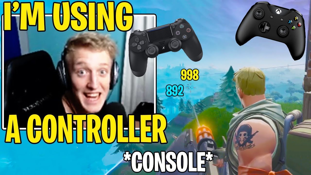 Tfue *CONFIRMS* He Will be PLAYING Fortnite on a CONTROLLER!! (PC vs CONSOLE)