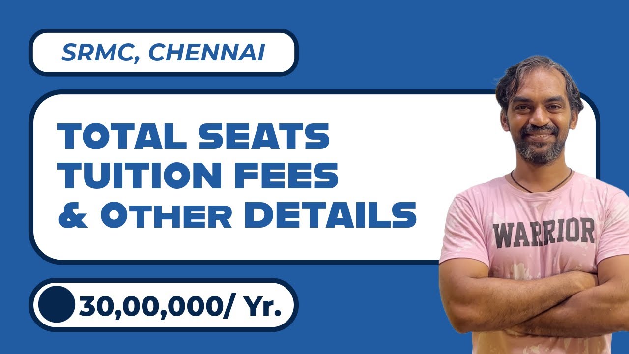 Sri Ramachandra Medical College fees 2024 #srmchennai
